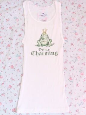 Y2k graphic princess tank top 2000s top
